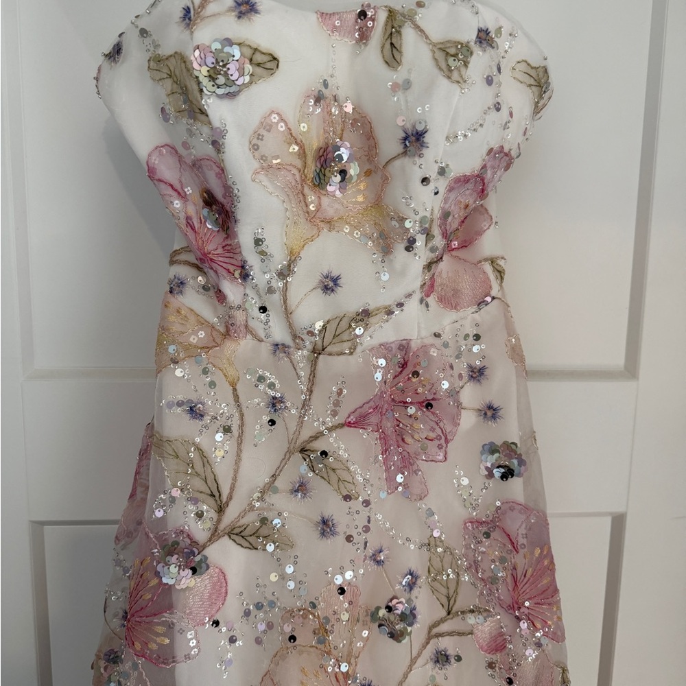 Floral Prom Dress - Picture 3 of 4